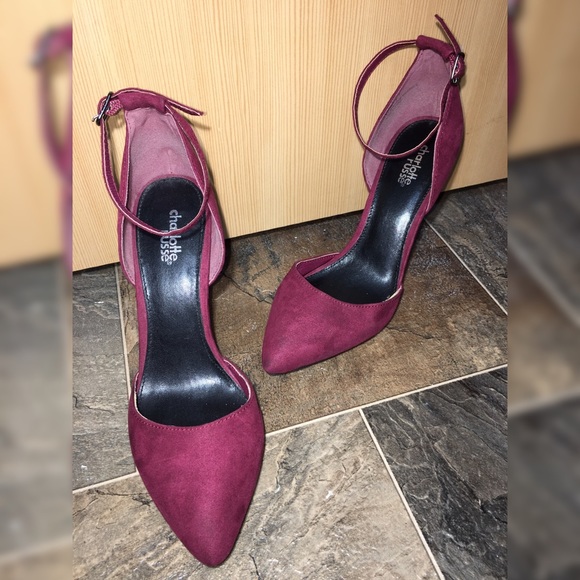Charlotte Russe Shoes - Maroon strapy heel 👠